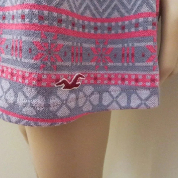 Hollister Patterned Mini Dress Size Small Purple - Picture 4 of 5